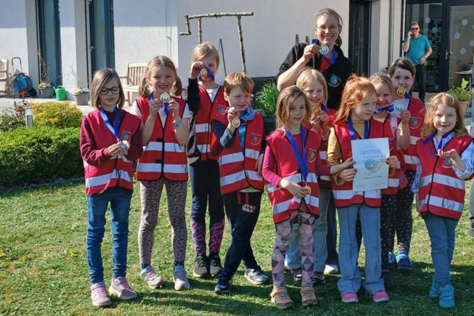 Gruppenfoto der Kinder aus der Gruppe 0 aus Lunestedt